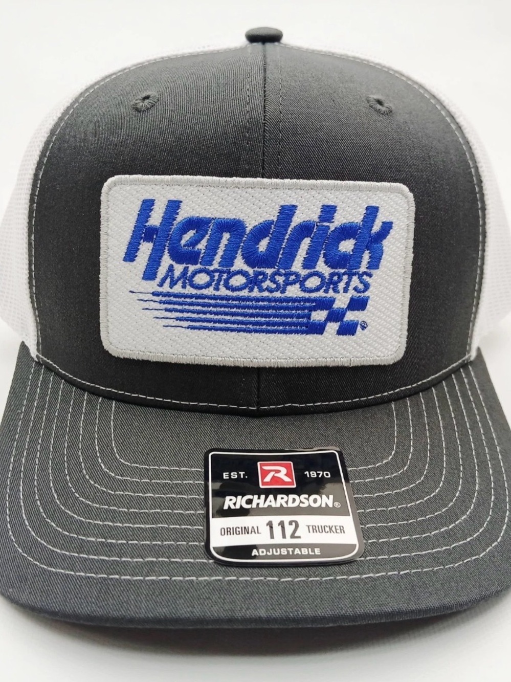 Hendrick Motorsports Embroidered Patch Richardson 112 Hat Cap Gray
